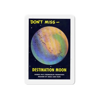 DESTINATION MOON (TEASER) 1950 Movie Poster - Refrigerator Magnet - The Sticker Space