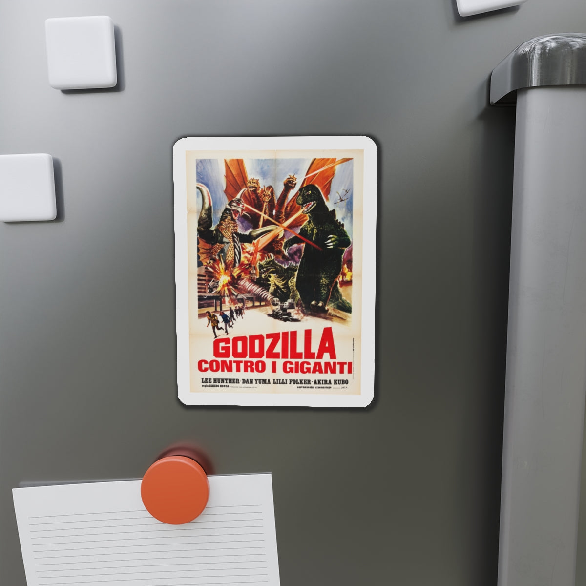 DESTROY ALL MONSTERS (GODZILLA) 3 1968 Movie Poster - Die-Cut Magnet-The Sticker Space