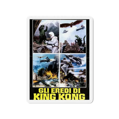 DESTROY ALL MONSTERS (GODZILLA) (ITALIAN) 1968 Movie Poster - Refrigerator Magnet 2 Inch - The Sticker Space