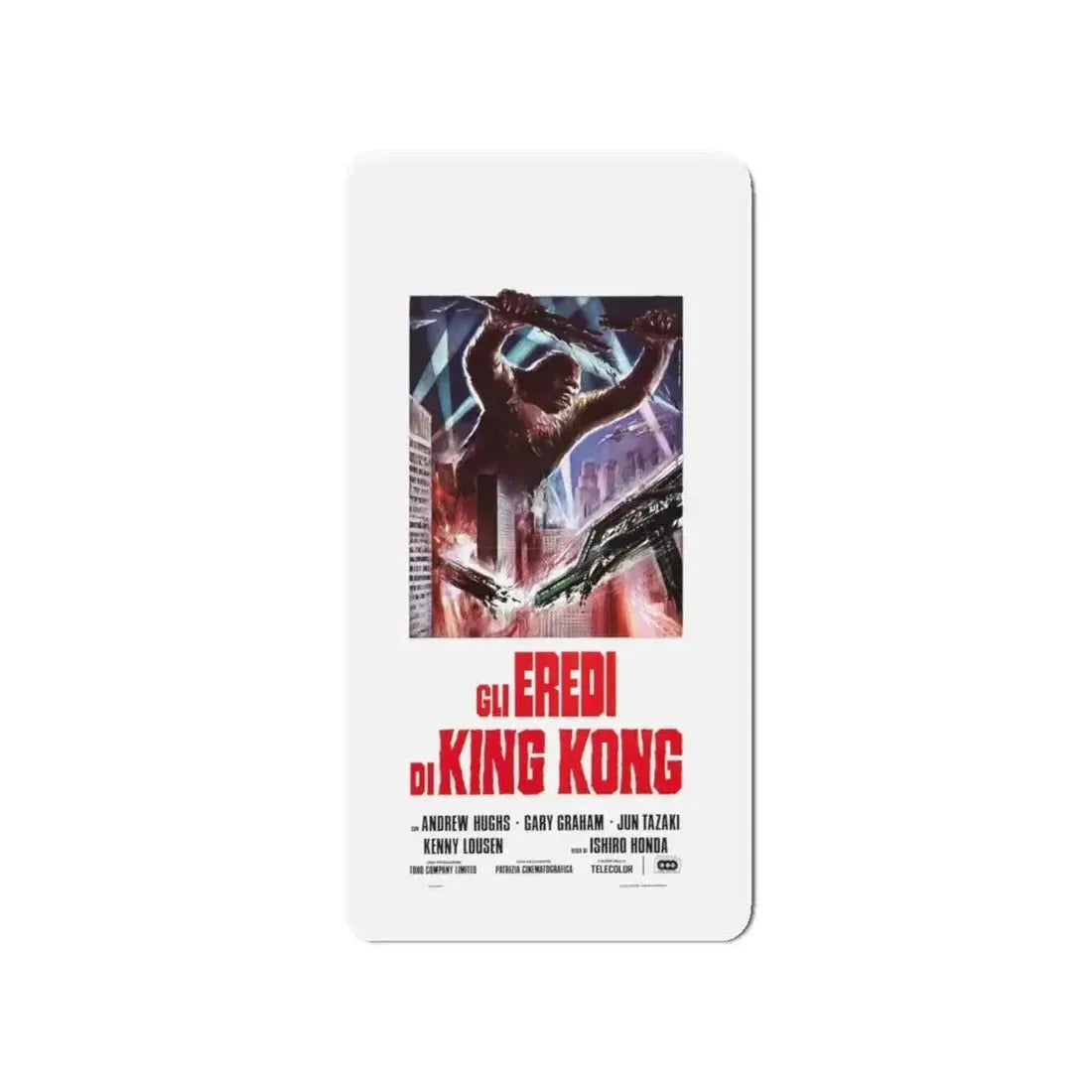 DESTROY ALL MONSTERS (GODZILLA) (ITALIAN) 3 1968 Movie Poster - Refrigerator Magnet - The Sticker Space