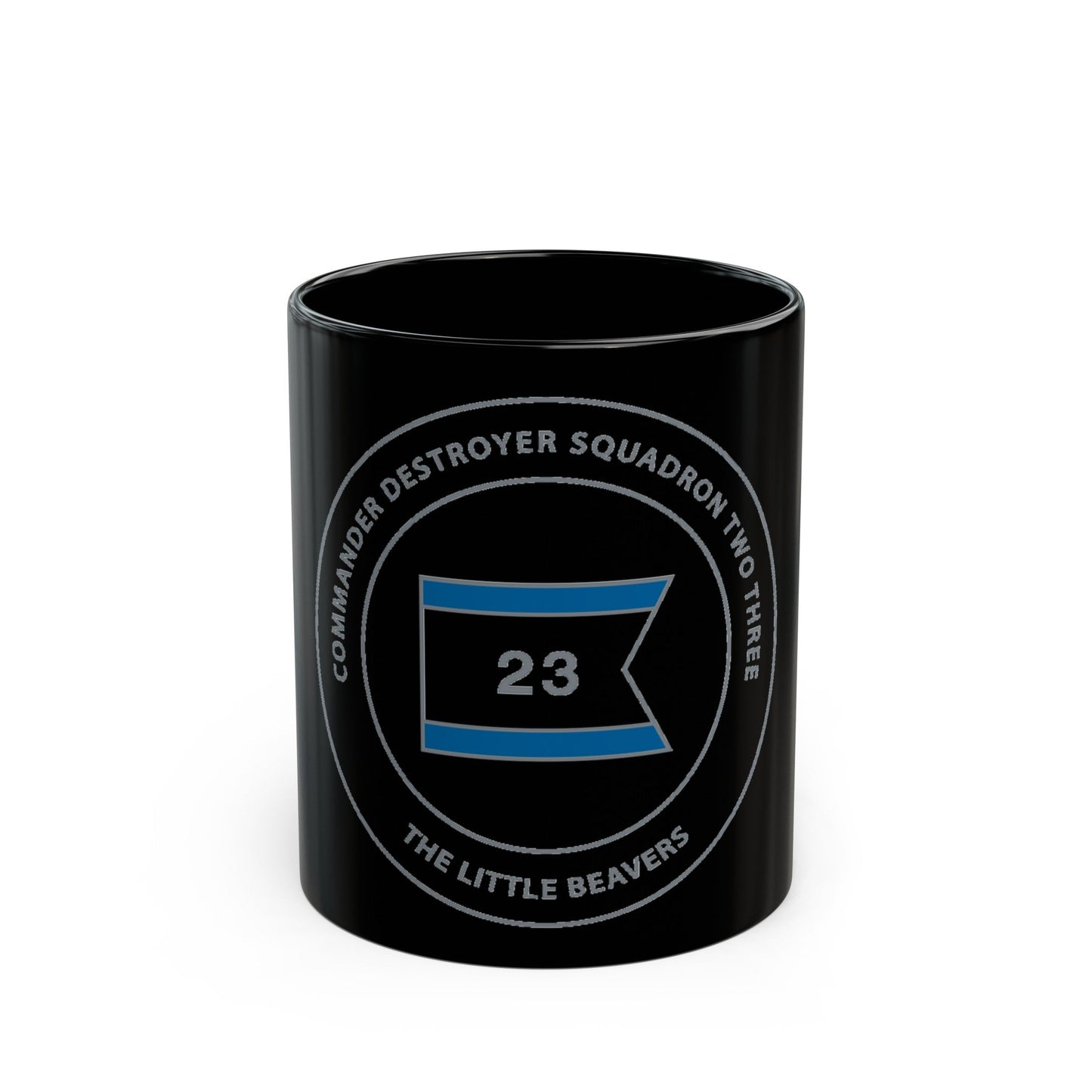 Destroyer Sq 23 COMDESRON 23 (U.S. Navy) Black Coffee Mug-11oz-The Sticker Space