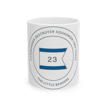 Destroyer Sq 23 COMDESRON 23 (U.S. Navy) White Coffee Mug-11oz-The Sticker Space