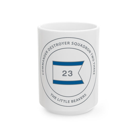 Destroyer Sq 23 COMDESRON 23 (U.S. Navy) White Coffee Mug-15oz-The Sticker Space