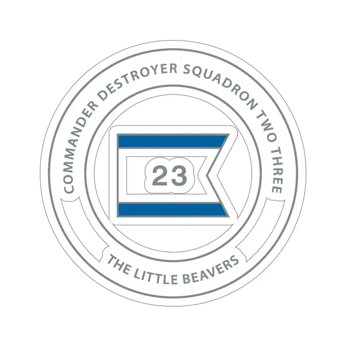Destroyer Sq 23 COMDESRON 23 (U.S. Navy) STICKER Vinyl Die-Cut Decal 4 Inch - The Sticker Space