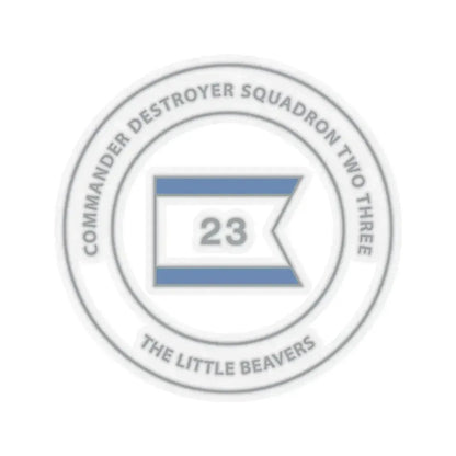 Destroyer Sq 23 COMDESRON 23 (U.S. Navy) STICKER Vinyl Kiss-Cut Decal 2 Inch Transparent - The Sticker Space