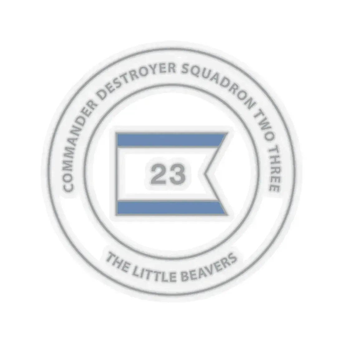 Destroyer Sq 23 COMDESRON 23 (U.S. Navy) STICKER Vinyl Kiss-Cut Decal 3 Inch Transparent - The Sticker Space