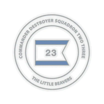 Destroyer Sq 23 COMDESRON 23 (U.S. Navy) STICKER Vinyl Kiss-Cut Decal 3 Inch Transparent - The Sticker Space