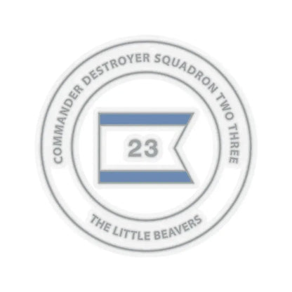 Destroyer Sq 23 COMDESRON 23 (U.S. Navy) STICKER Vinyl Kiss-Cut Decal 4 Inch Transparent - The Sticker Space