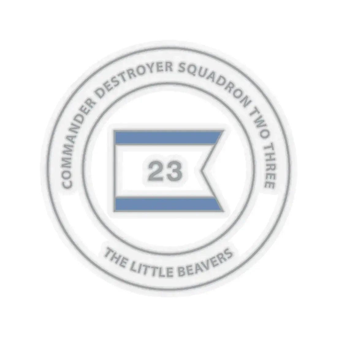 Destroyer Sq 23 COMDESRON 23 (U.S. Navy) STICKER Vinyl Kiss-Cut Decal 6 Inch Transparent - The Sticker Space