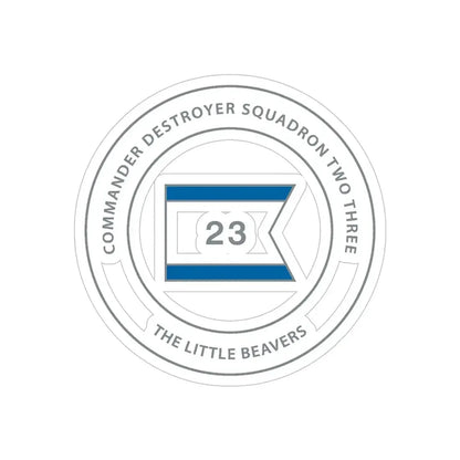 Destroyer Sq 23 COMDESRON 23 (U.S. Navy) Transparent STICKER Die-Cut Vinyl Decal - The Sticker Space