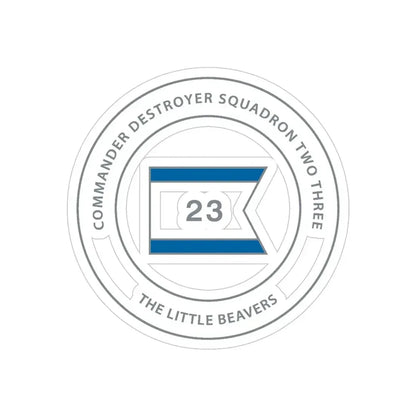 Destroyer Sq 23 COMDESRON 23 (U.S. Navy) Transparent STICKER Die-Cut Vinyl Decal - The Sticker Space
