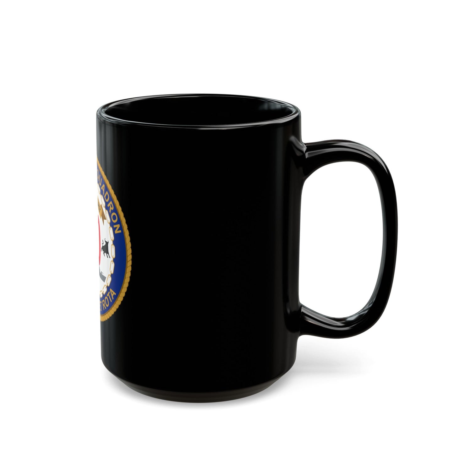 Destroyer Sq 60 Det Rota (U.S. Navy) Black Coffee Mug-The Sticker Space