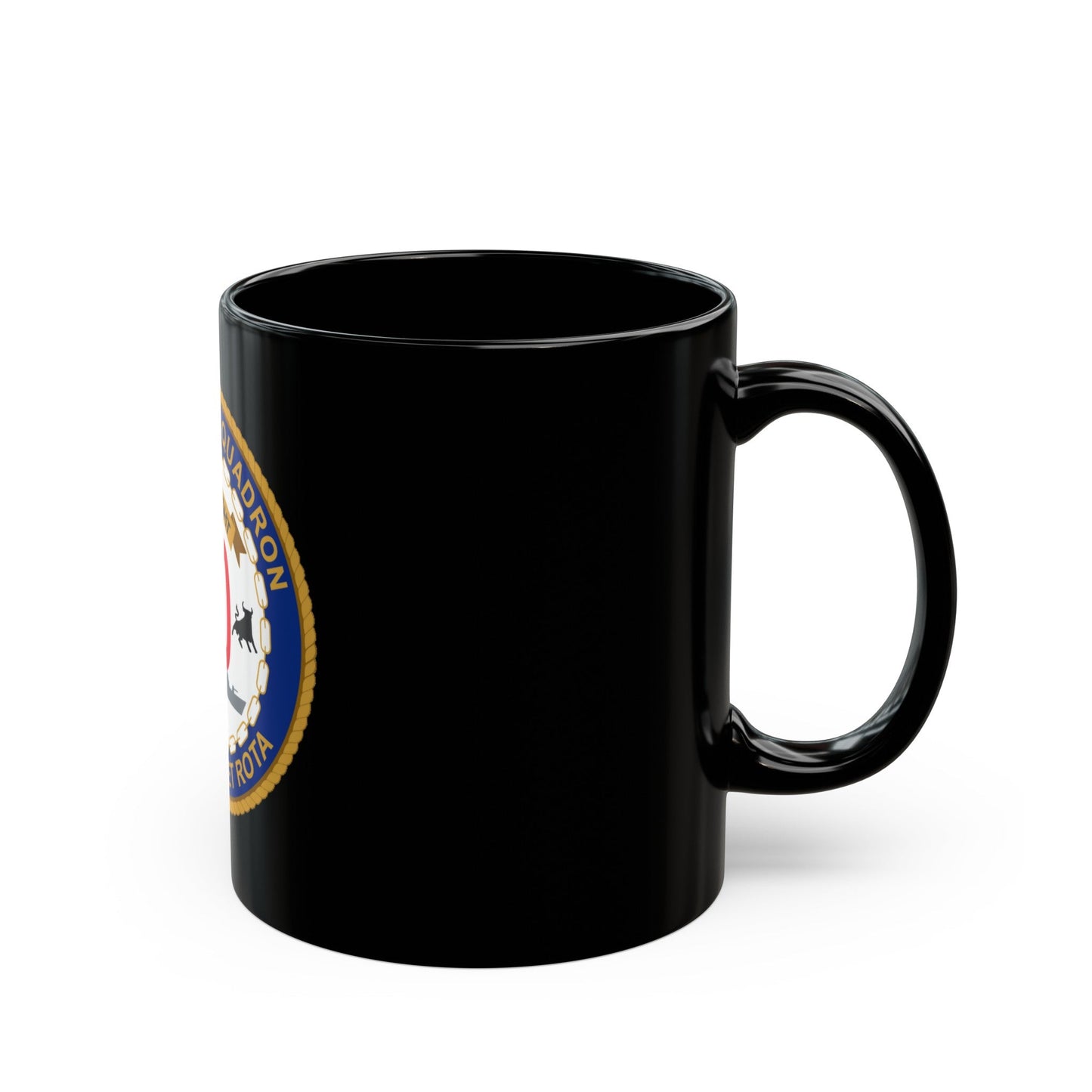 Destroyer Sq 60 Det Rota (U.S. Navy) Black Coffee Mug-The Sticker Space