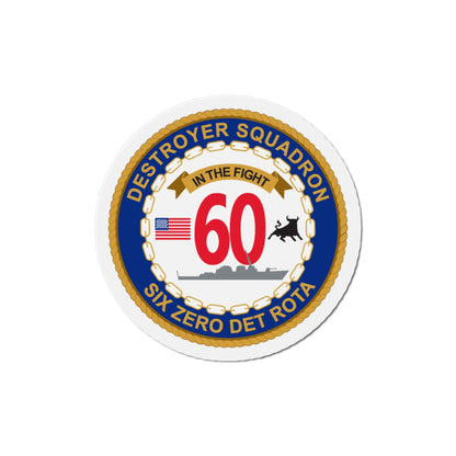 Destroyer Sq 60 Det Rota (U.S. Navy) Die-Cut Magnet-4" x 4"-The Sticker Space