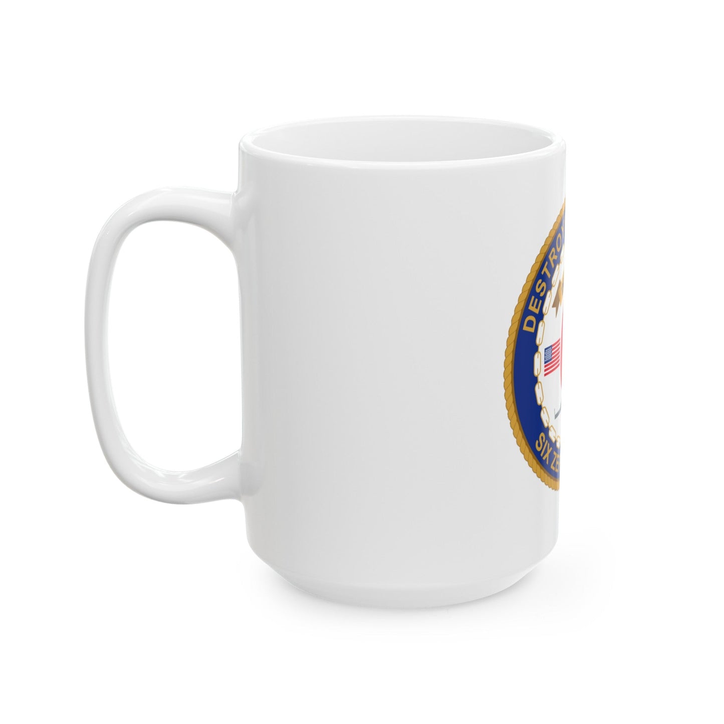 Destroyer Sq 60 Det Rota (U.S. Navy) White Coffee Mug-The Sticker Space