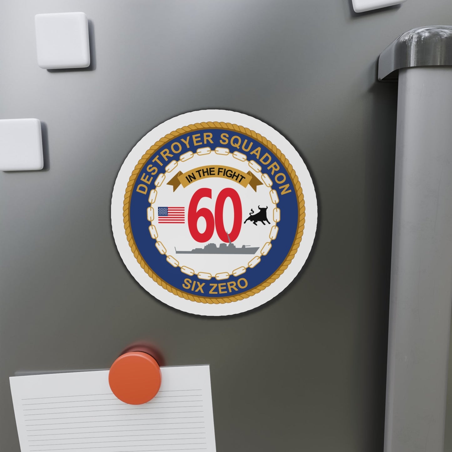 Destroyer Sq 60 (U.S. Navy) Die-Cut Magnet-The Sticker Space