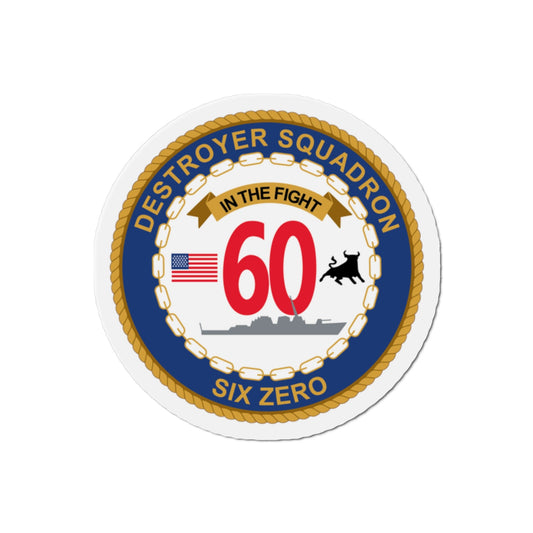 Destroyer Sq 60 (U.S. Navy) Die-Cut Magnet-2" x 2"-The Sticker Space