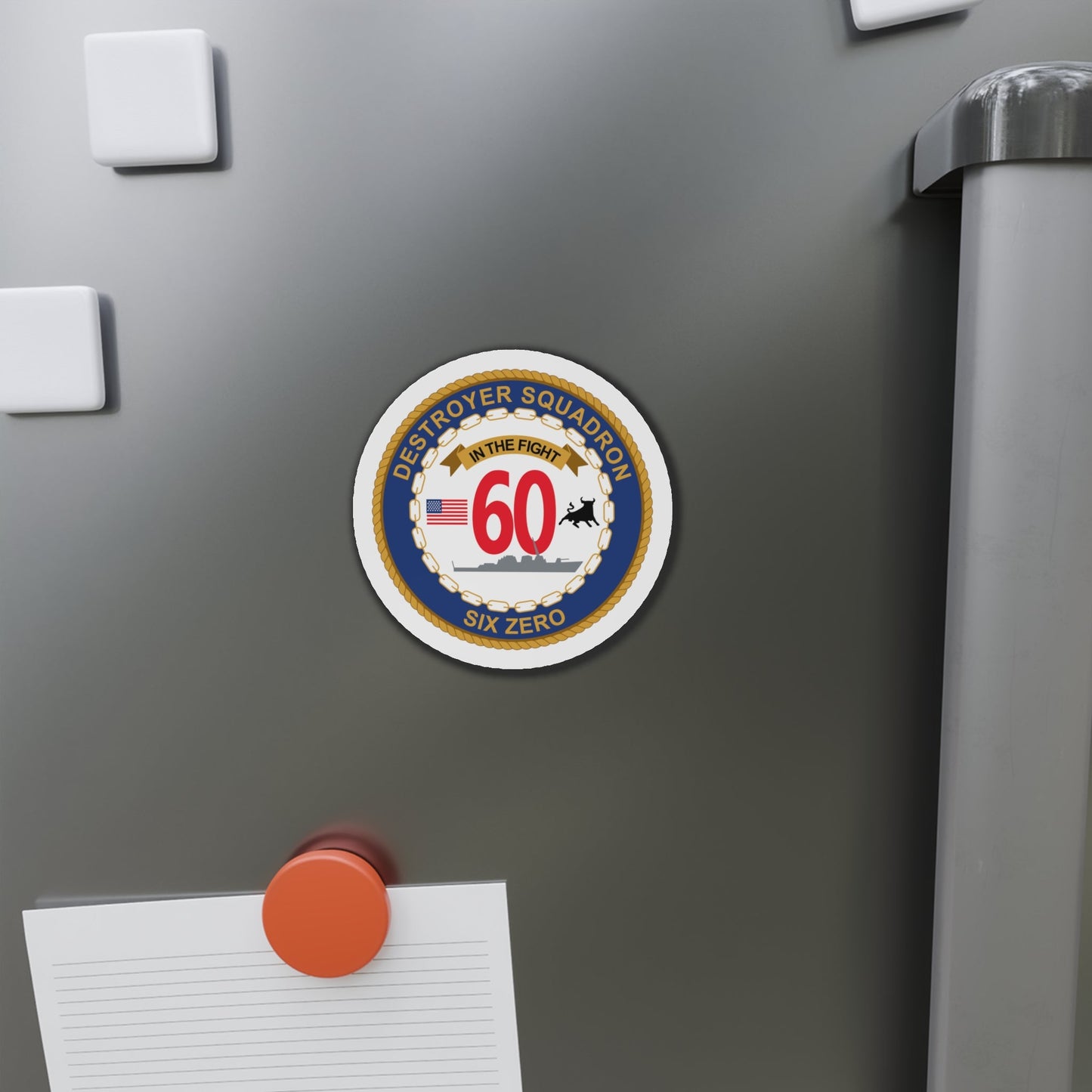 Destroyer Sq 60 (U.S. Navy) Die-Cut Magnet-The Sticker Space