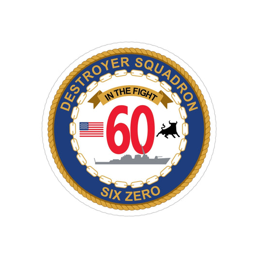 Destroyer Sq 60 (U.S. Navy) Transparent STICKER Die-Cut Vinyl Decal-6 Inch-The Sticker Space