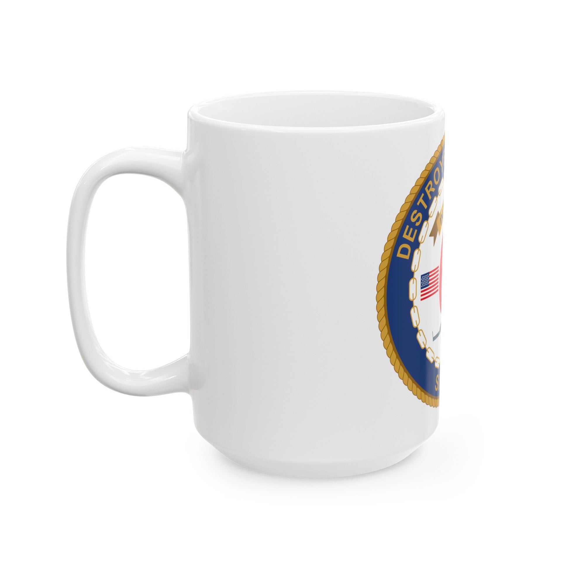 Destroyer Sq 60 (U.S. Navy) White Coffee Mug-The Sticker Space