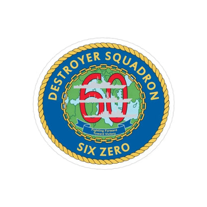 Destroyer Sq 60 v2 (U.S. Navy) Transparent STICKER Die-Cut Vinyl Decal - The Sticker Space