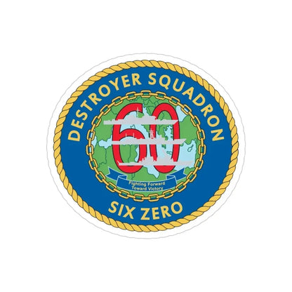 Destroyer Sq 60 v2 (U.S. Navy) Transparent STICKER Die-Cut Vinyl Decal - The Sticker Space