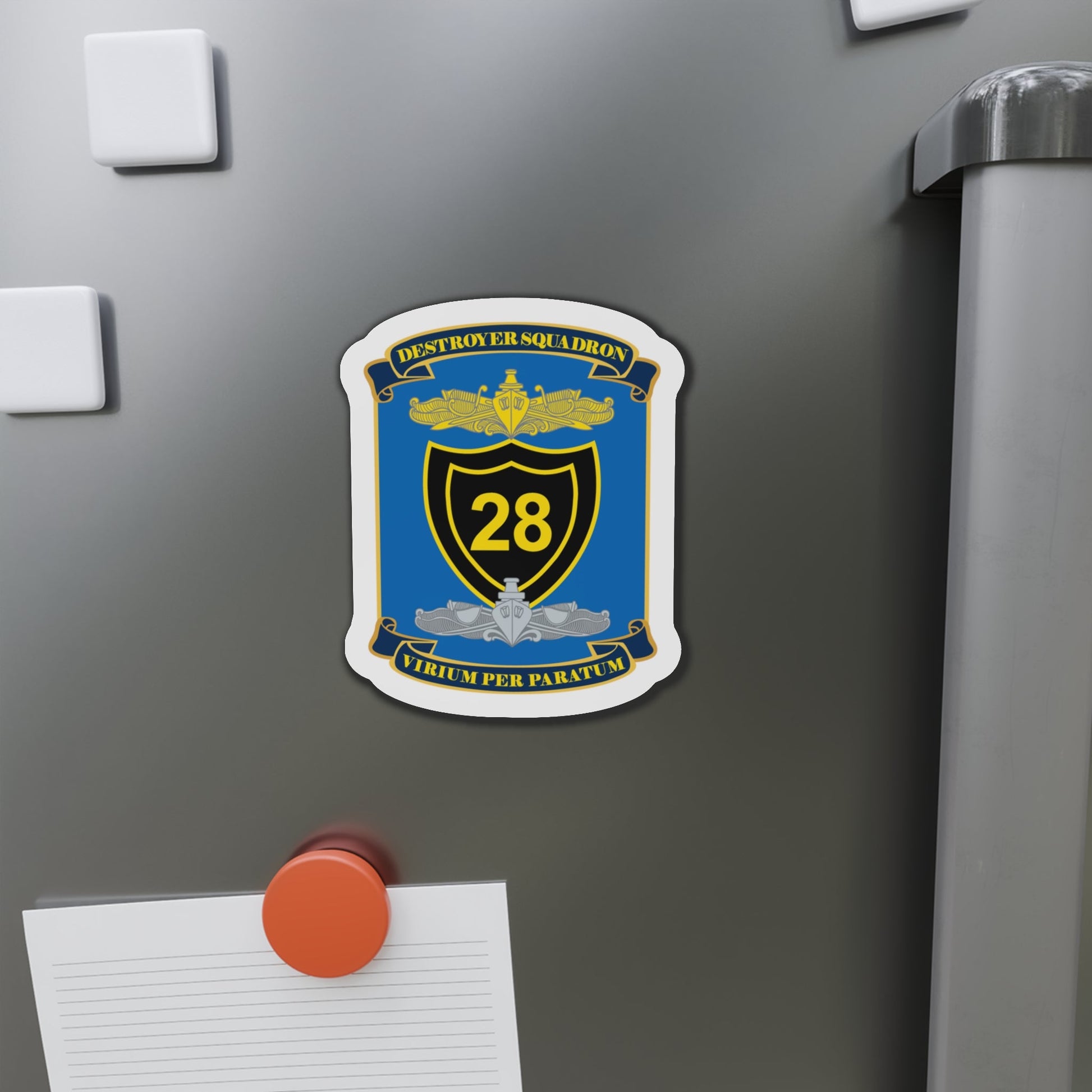 Destroyer Squadron COMDESRON 28 (U.S. Navy) Die-Cut Magnet-The Sticker Space