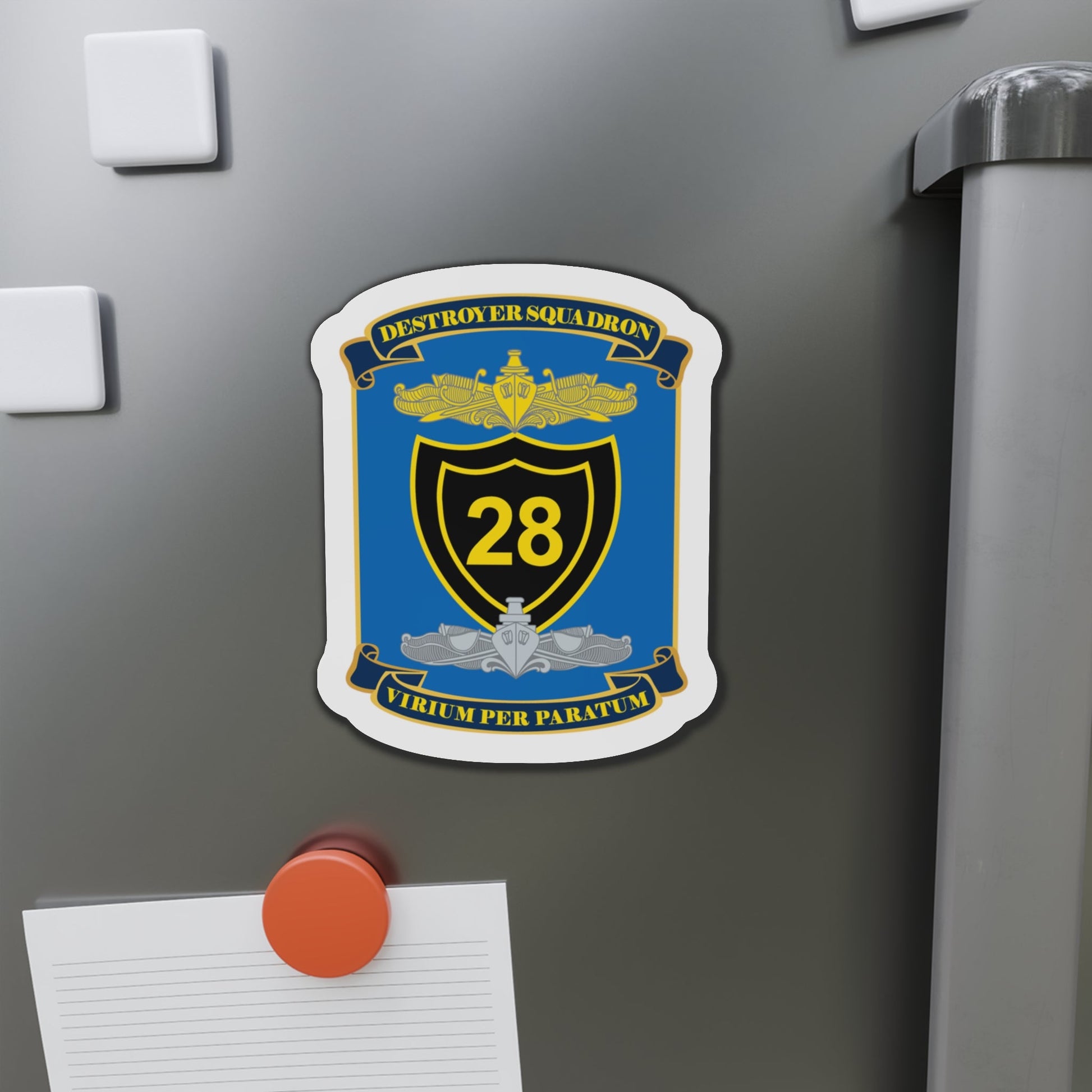 Destroyer Squadron COMDESRON 28 (U.S. Navy) Die-Cut Magnet-The Sticker Space