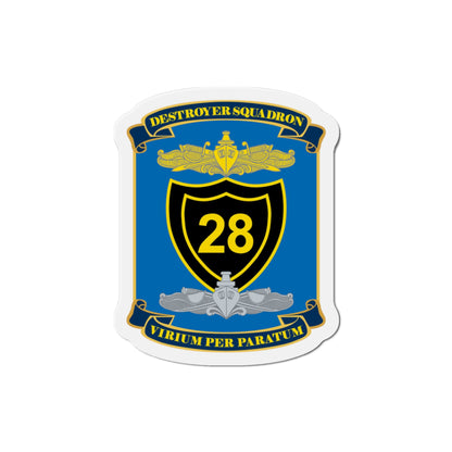 Destroyer Squadron COMDESRON 28 (U.S. Navy) Die-Cut Magnet-3" x 3"-The Sticker Space