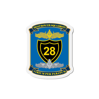 Destroyer Squadron COMDESRON 28 (U.S. Navy) Die-Cut Magnet-5" x 5"-The Sticker Space