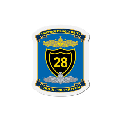 Destroyer Squadron COMDESRON 28 (U.S. Navy) Die-Cut Magnet-6 × 6"-The Sticker Space