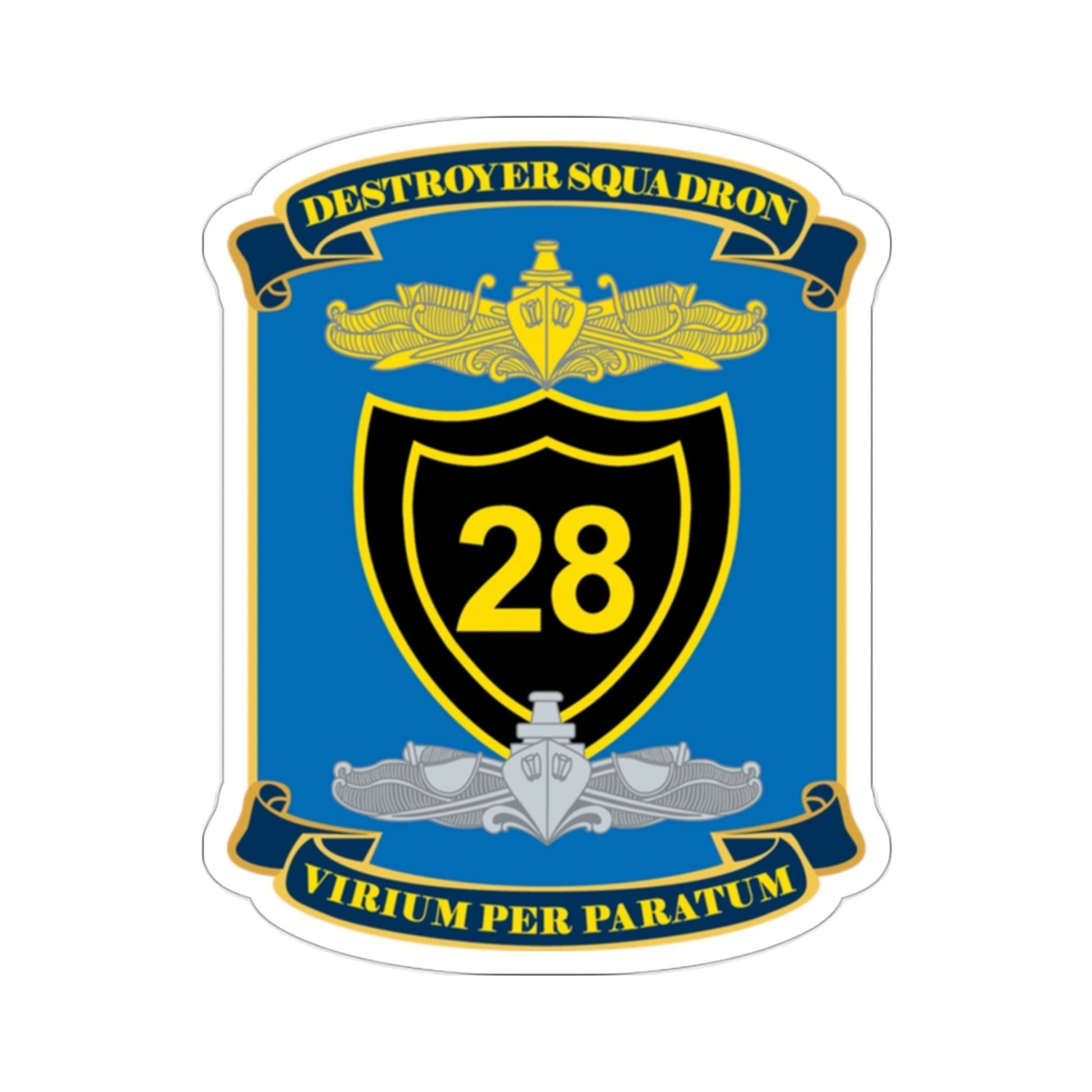 Destroyer Squadron COMDESRON 28 (U.S. Navy) STICKER Vinyl Die-Cut Decal-2 Inch-The Sticker Space