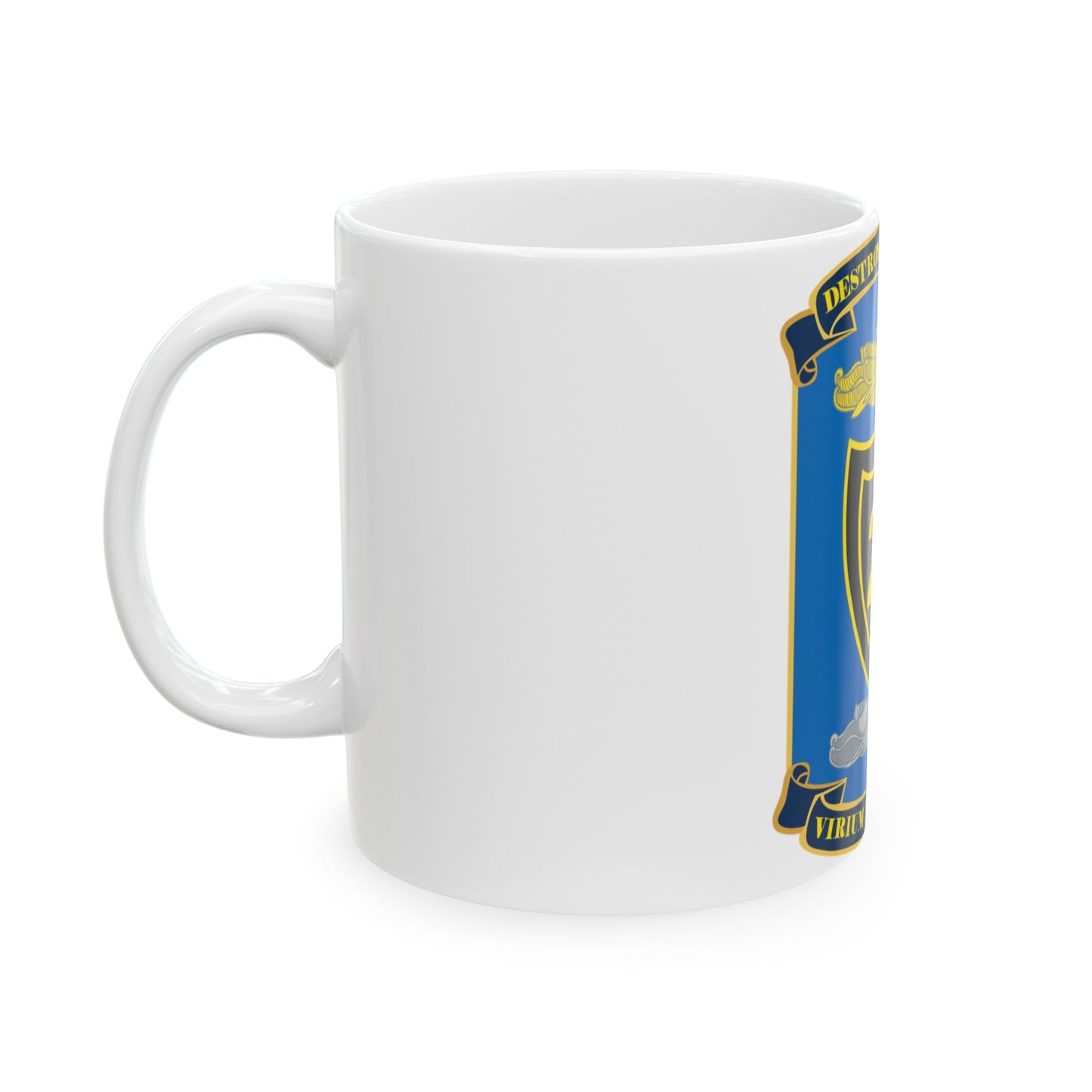 Destroyer Squadron COMDESRON 28 (U.S. Navy) White Coffee Mug-The Sticker Space