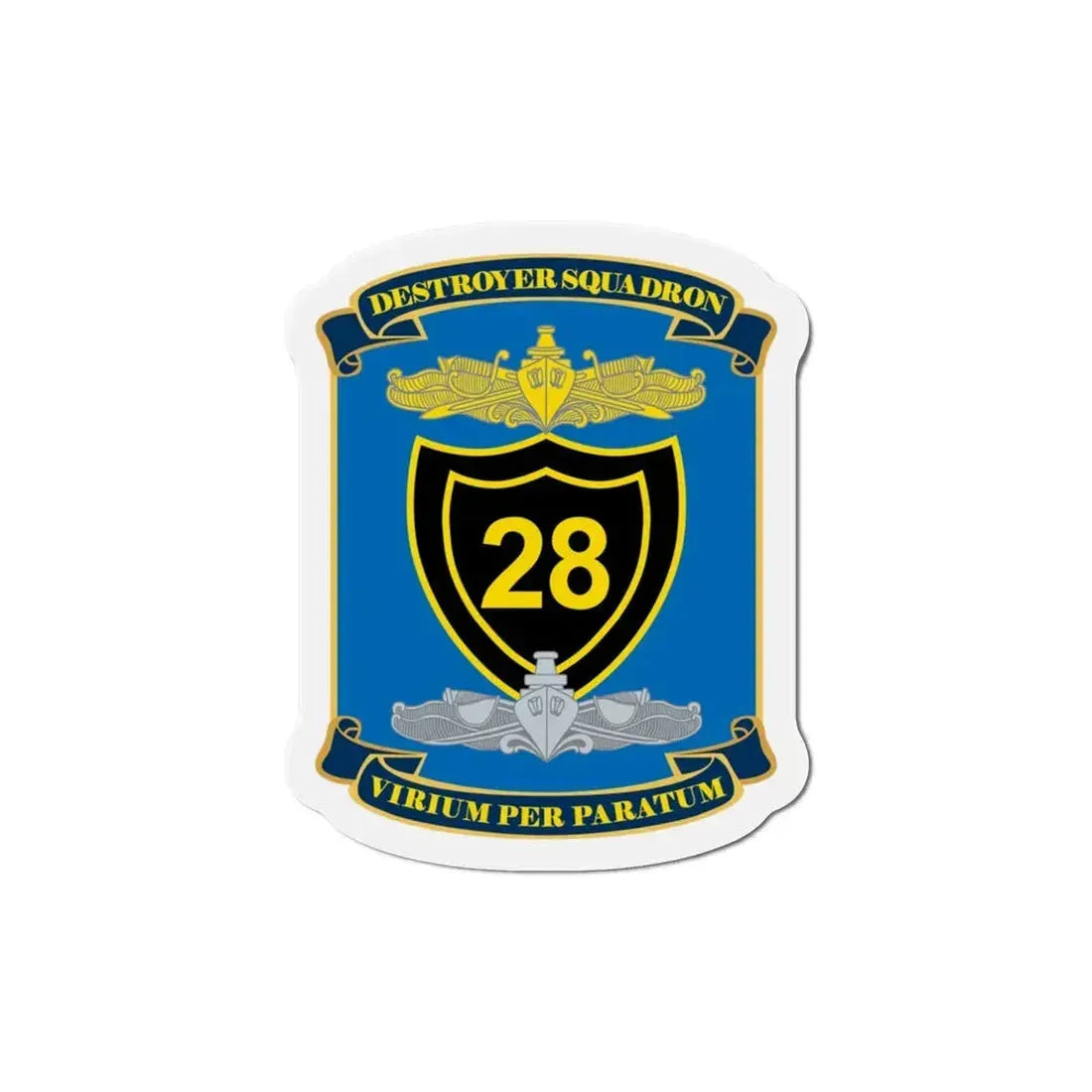 Destroyer Squadron COMDESRON 28 (U.S. Navy) Refrigerator Magnet 5 Inch - The Sticker Space