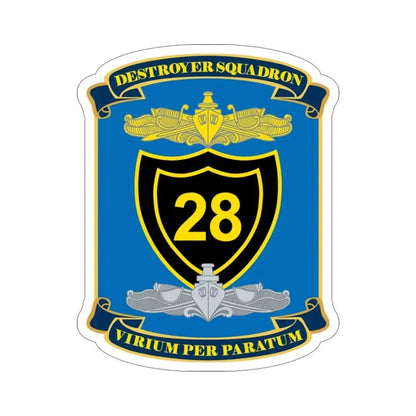 Destroyer Squadron COMDESRON 28 (U.S. Navy) STICKER Vinyl Die-Cut Decal 3 Inch - The Sticker Space