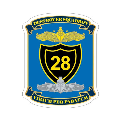 Destroyer Squadron COMDESRON 28 (U.S. Navy) STICKER Vinyl Die-Cut Decal 5 Inch - The Sticker Space