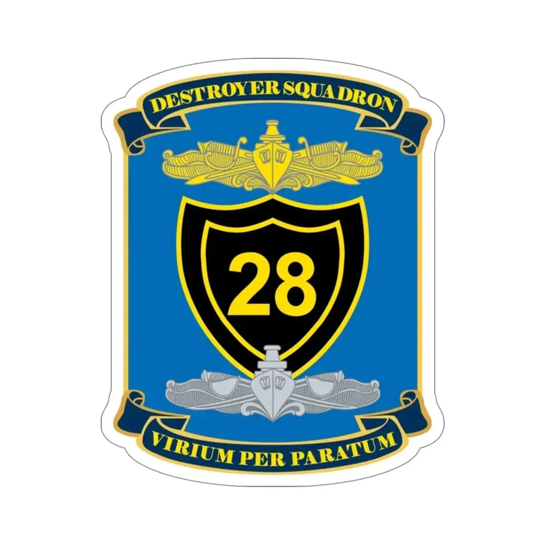Destroyer Squadron COMDESRON 28 (U.S. Navy) STICKER Vinyl Die-Cut Decal - The Sticker Space