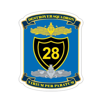 Destroyer Squadron COMDESRON 28 (U.S. Navy) STICKER Vinyl Die-Cut Decal - The Sticker Space