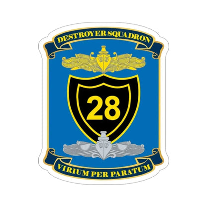 Destroyer Squadron COMDESRON 28 (U.S. Navy) STICKER Vinyl Die-Cut Decal - The Sticker Space