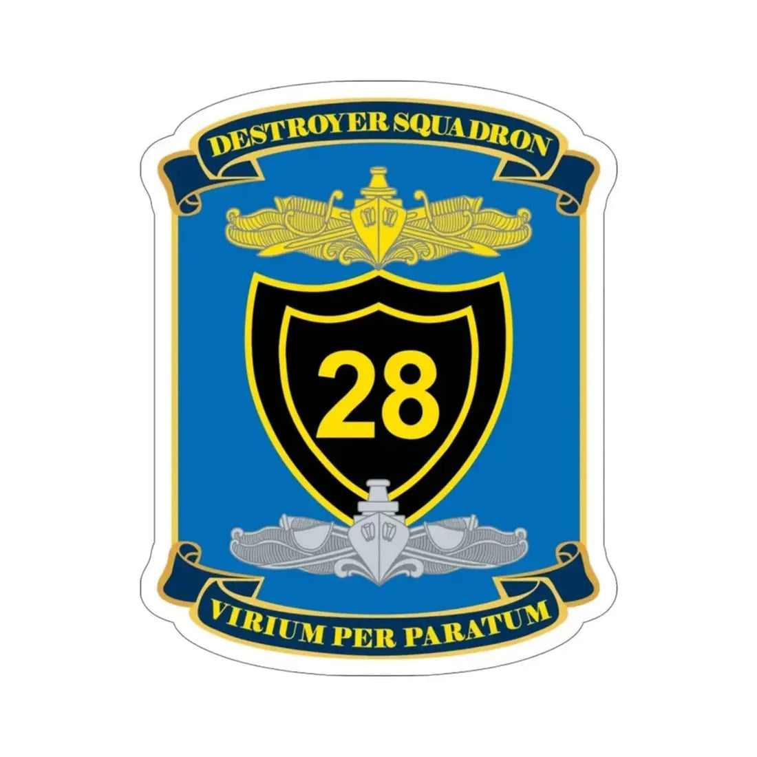 Destroyer Squadron COMDESRON 28 (U.S. Navy) STICKER Vinyl Die-Cut Decal - The Sticker Space