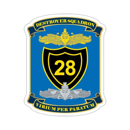 Destroyer Squadron COMDESRON 28 (U.S. Navy) STICKER Vinyl Die-Cut Decal - The Sticker Space