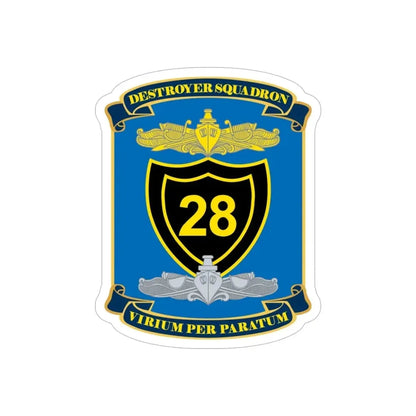 Destroyer Squadron COMDESRON 28 (U.S. Navy) Transparent STICKER Die-Cut Vinyl Decal - The Sticker Space