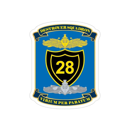 Destroyer Squadron COMDESRON 28 (U.S. Navy) Transparent STICKER Die-Cut Vinyl Decal - The Sticker Space