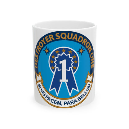 Destroyer Squadron One (U.S. Navy) White Coffee Mug-11oz-The Sticker Space