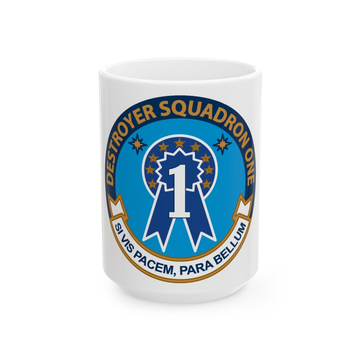 Destroyer Squadron One (U.S. Navy) White Coffee Mug-15oz-The Sticker Space