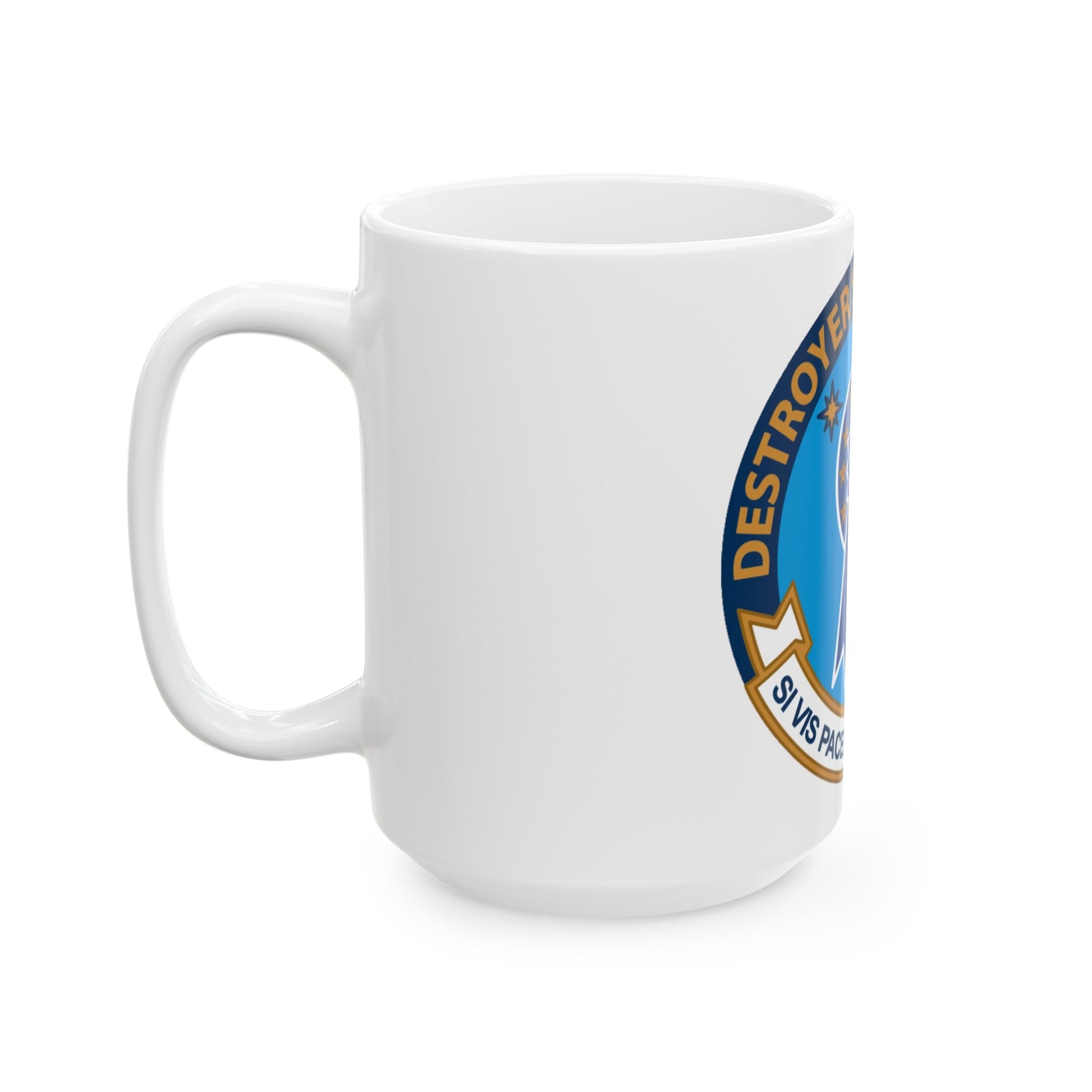 Destroyer Squadron One (U.S. Navy) White Coffee Mug-The Sticker Space