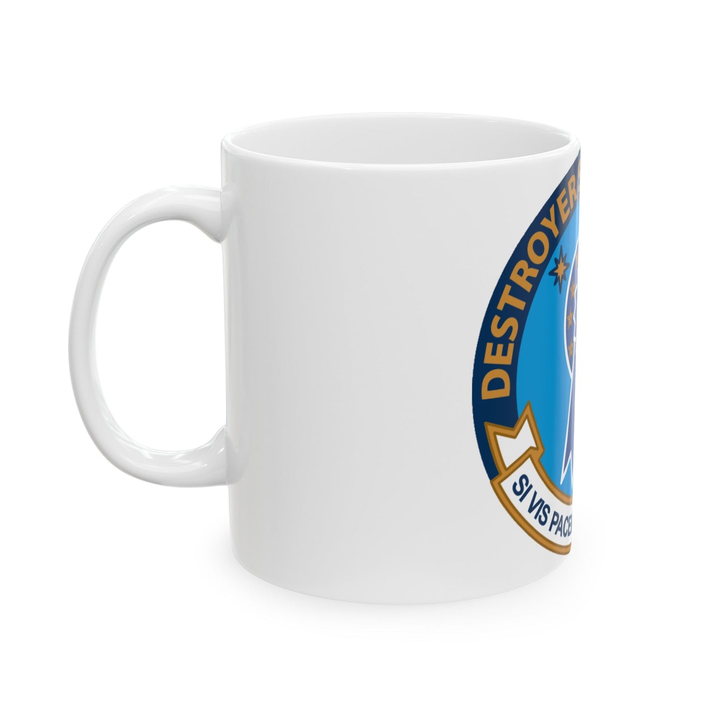 Destroyer Squadron One (U.S. Navy) White Coffee Mug-The Sticker Space