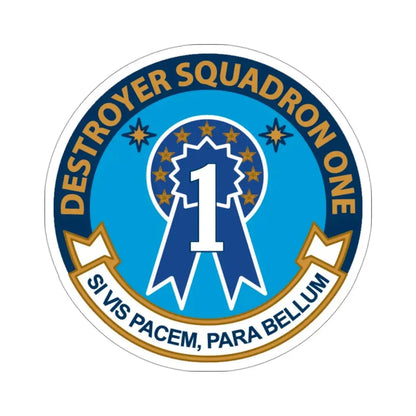 Destroyer Squadron One (U.S. Navy) STICKER Vinyl Die-Cut Decal 3 Inch - The Sticker Space