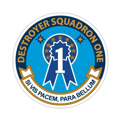 Destroyer Squadron One (U.S. Navy) STICKER Vinyl Die-Cut Decal 5 Inch - The Sticker Space