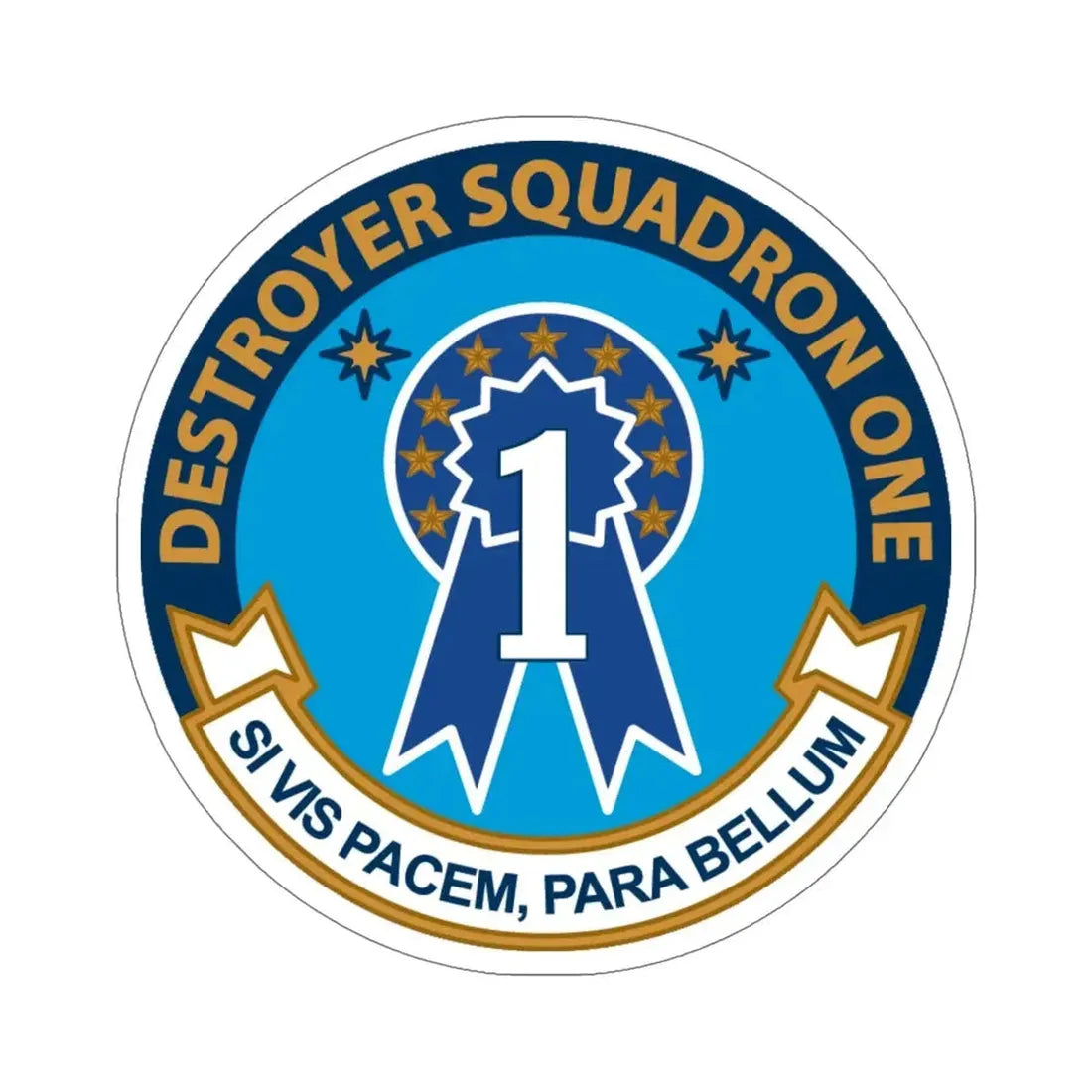 Destroyer Squadron One (U.S. Navy) STICKER Vinyl Die-Cut Decal - The Sticker Space